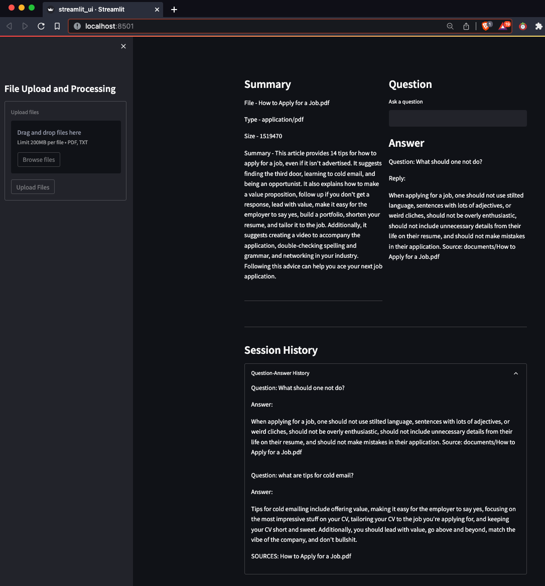 Langchain with GPT 4 Summary + Q&A Langchain with GPT 4 Summary + Q&A Screenshot